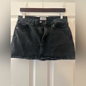Aritzia Agolde Liv Denim Skirt in Vapor Black; Size 27